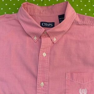 CHAPS SS Cotton/Poly Easy Care Shirt
